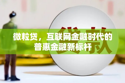 荆州微粒贷，互联网金融时代的普惠金融新标杆