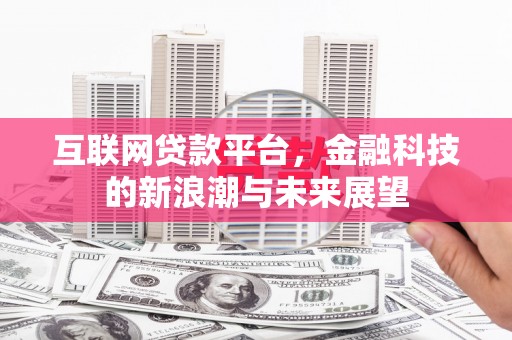 荆州互联网贷款平台，金融科技的新浪潮与未来展望