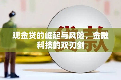 荆州现金贷的崛起与风险，金融科技的双刃剑