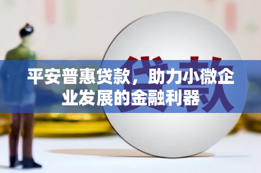 荆州平安普惠贷款，助力小微企业发展的金融利器