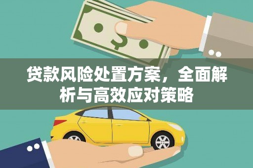 荆州贷款风险处置方案，全面解析与高效应对策略
