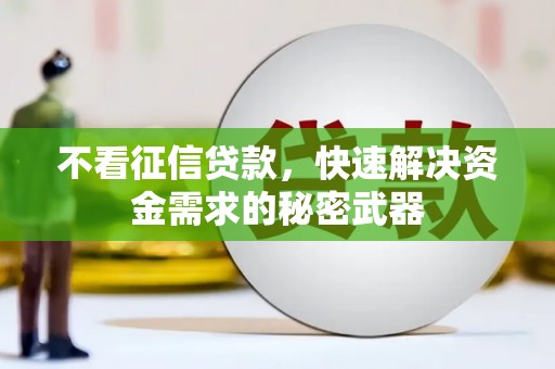 荆州不看征信贷款，快速解决资金需求的秘密武器