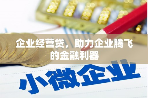 荆州企业经营贷，助力企业腾飞的金融利器