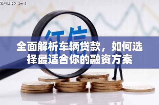 荆州全面解析车辆贷款，如何选择最适合你的融资方案